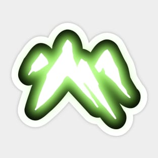 Neon Earth Symbol Sticker